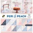 Load image into Gallery viewer, DCWV Double-Sided Cardstock Stack 12"X12" 36/Pkg-Peri & Peach, 18 Designs/2 Each
