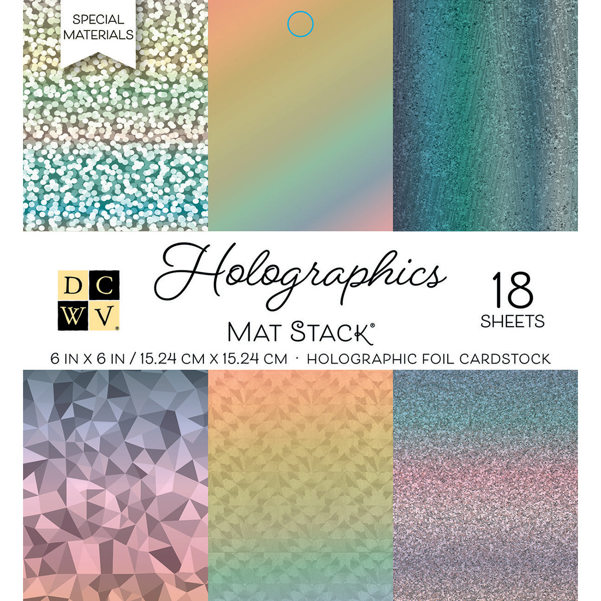 DCWV 6x6" Cardstock Stack - Holographics
