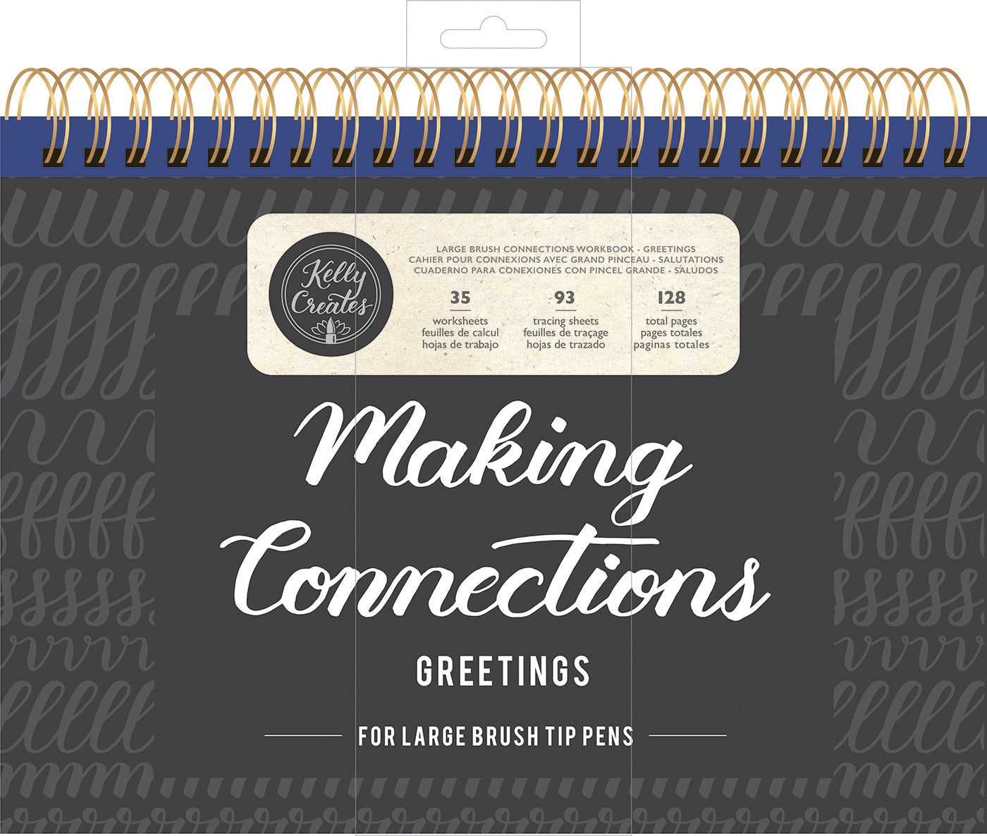Kelly Creates Large Brush Workbook 11.6"X10" 128/Pkg-Connections/Greetings