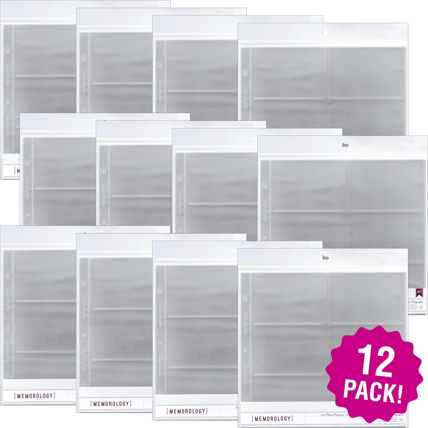 American Crafts Page Protectors Top-Loading 12X12 10/Pkg-(1) 12X12