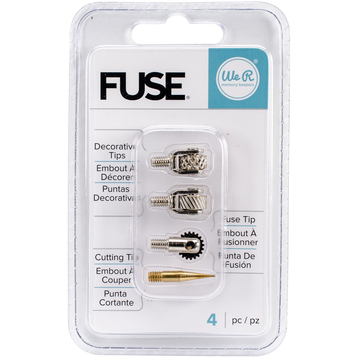 Multipack of 6 - We R Fuse Tool Tips 4/Pkg-Decorative, Cutting & Fusing