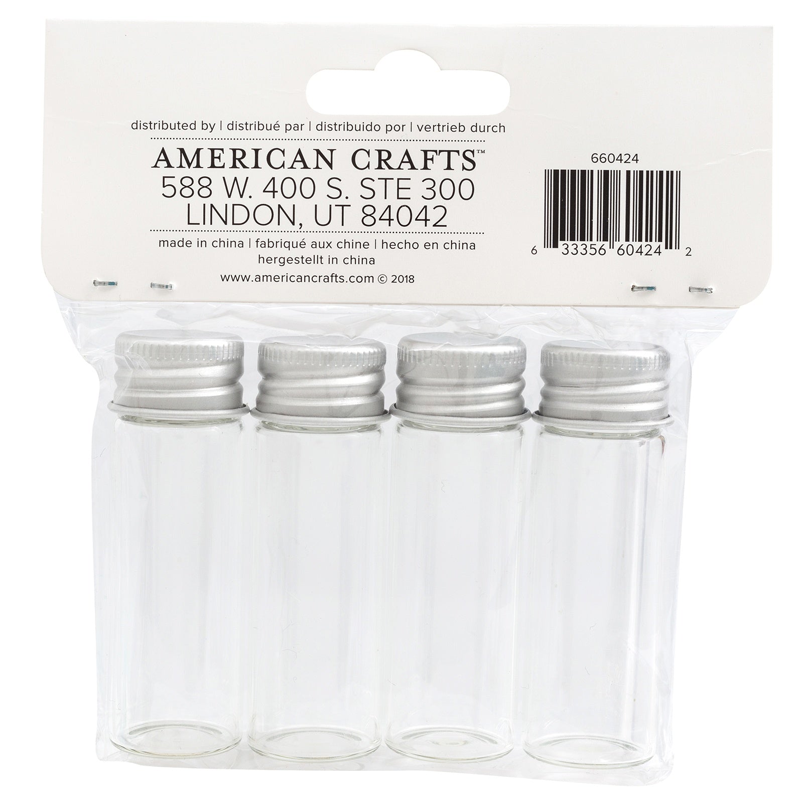 We R Memory Keepers Storage Glass Jars 4/Pkg-Large