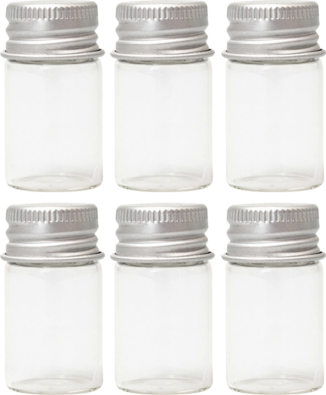 We R Memory Keepers Storage Glass Jars 6/Pkg-Medium
