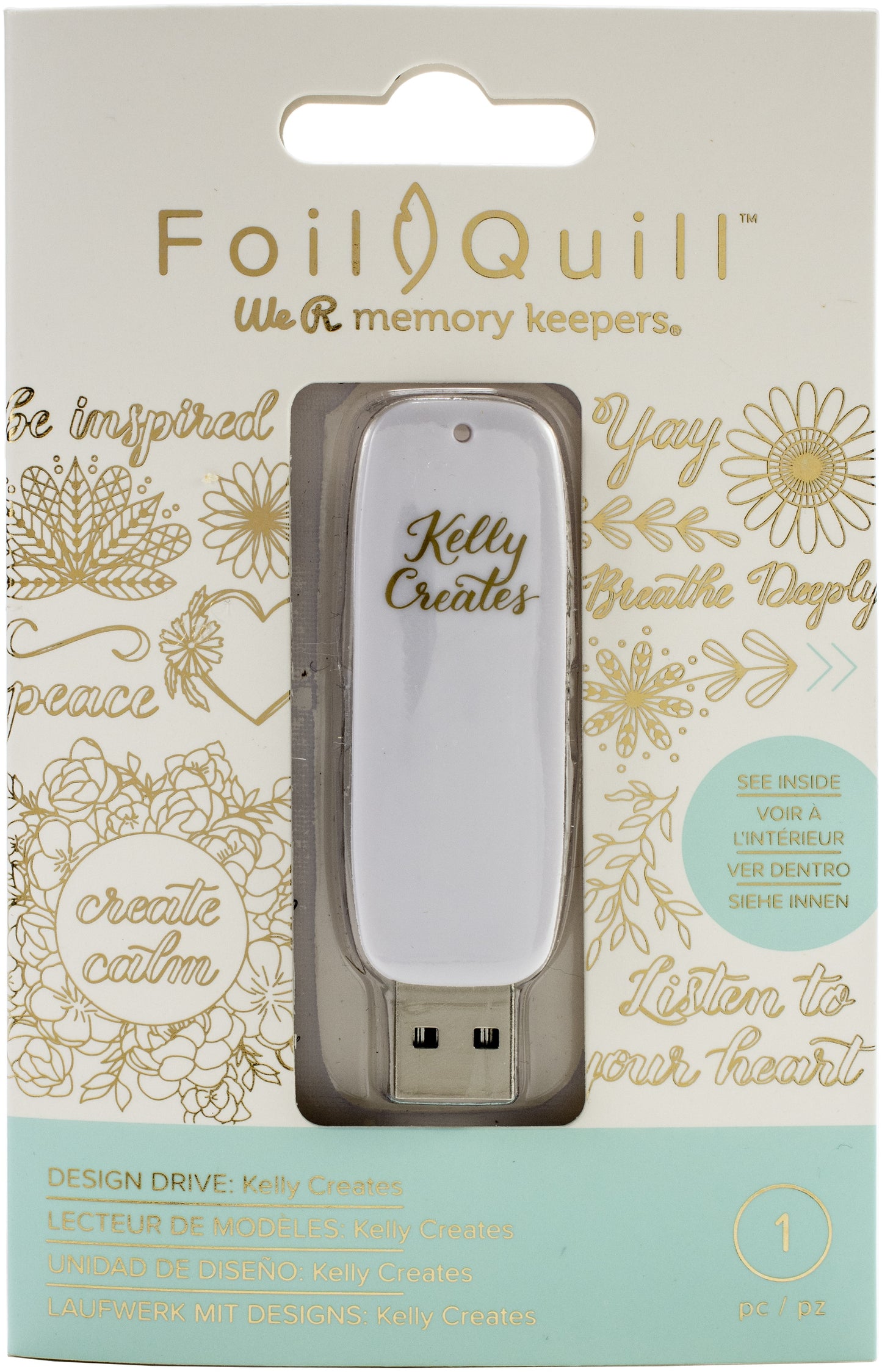 We R Memory Keepers Foil Quill USB Artwork Drive-Kelly Creates