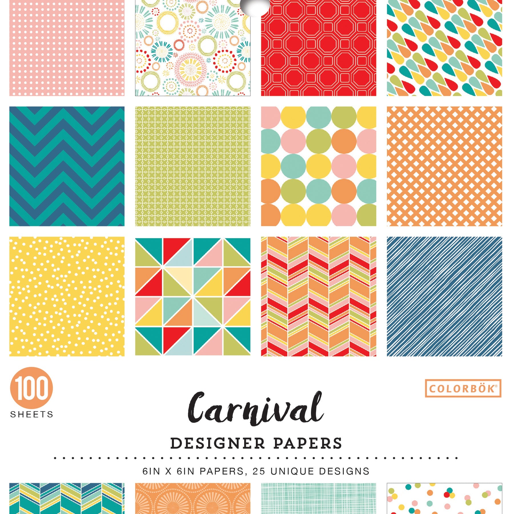 Colorbok Carnival 6x6" Designer Paper Pack