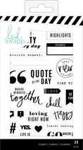 Load image into Gallery viewer, Heidi Swapp Color Fresh Clear Stamps-Words & Icons
