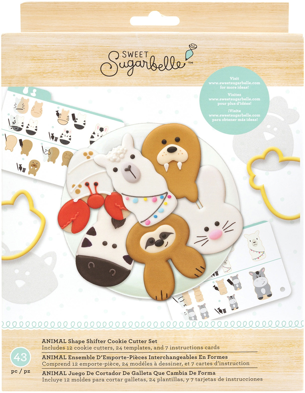 Sweet Sugarbelle Cookie Cutter Set 12/Pkg-Shape Shifter - Animal