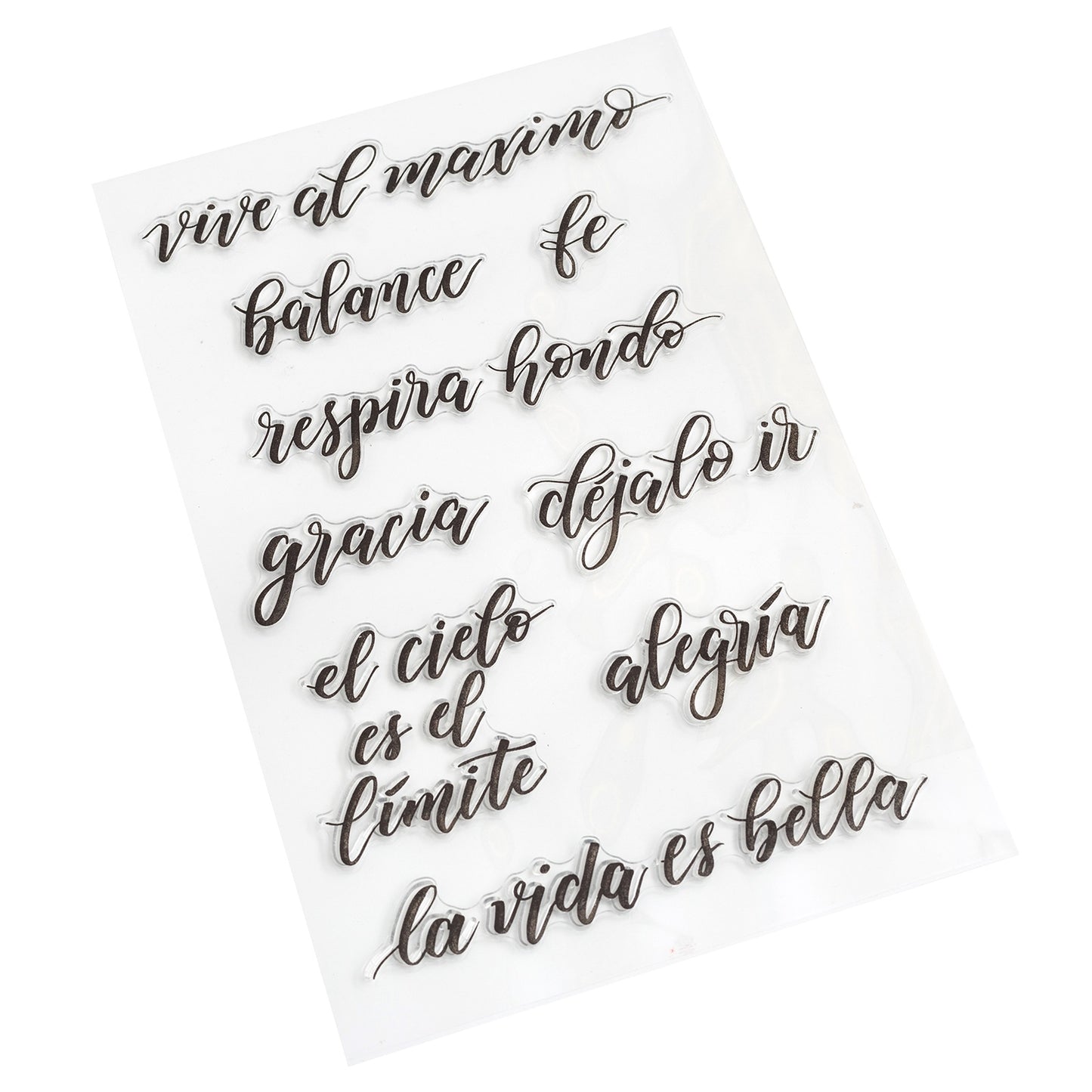 Kelly Creates Acrylic Traceable Stamps-Quotes #1 (Spanish)
