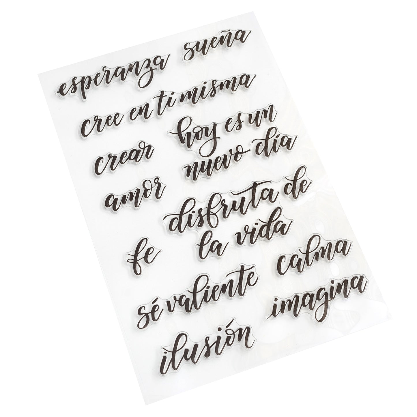Kelly Creates Acrylic Traceable Stamps-Quotes #2 (Spanish)