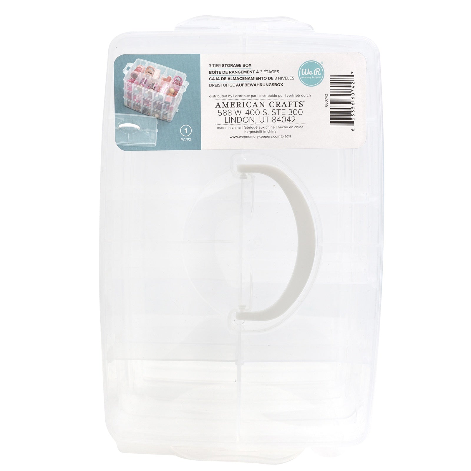 We R Memory Keepers® Clear Craft & Photo Plastic Storage Case