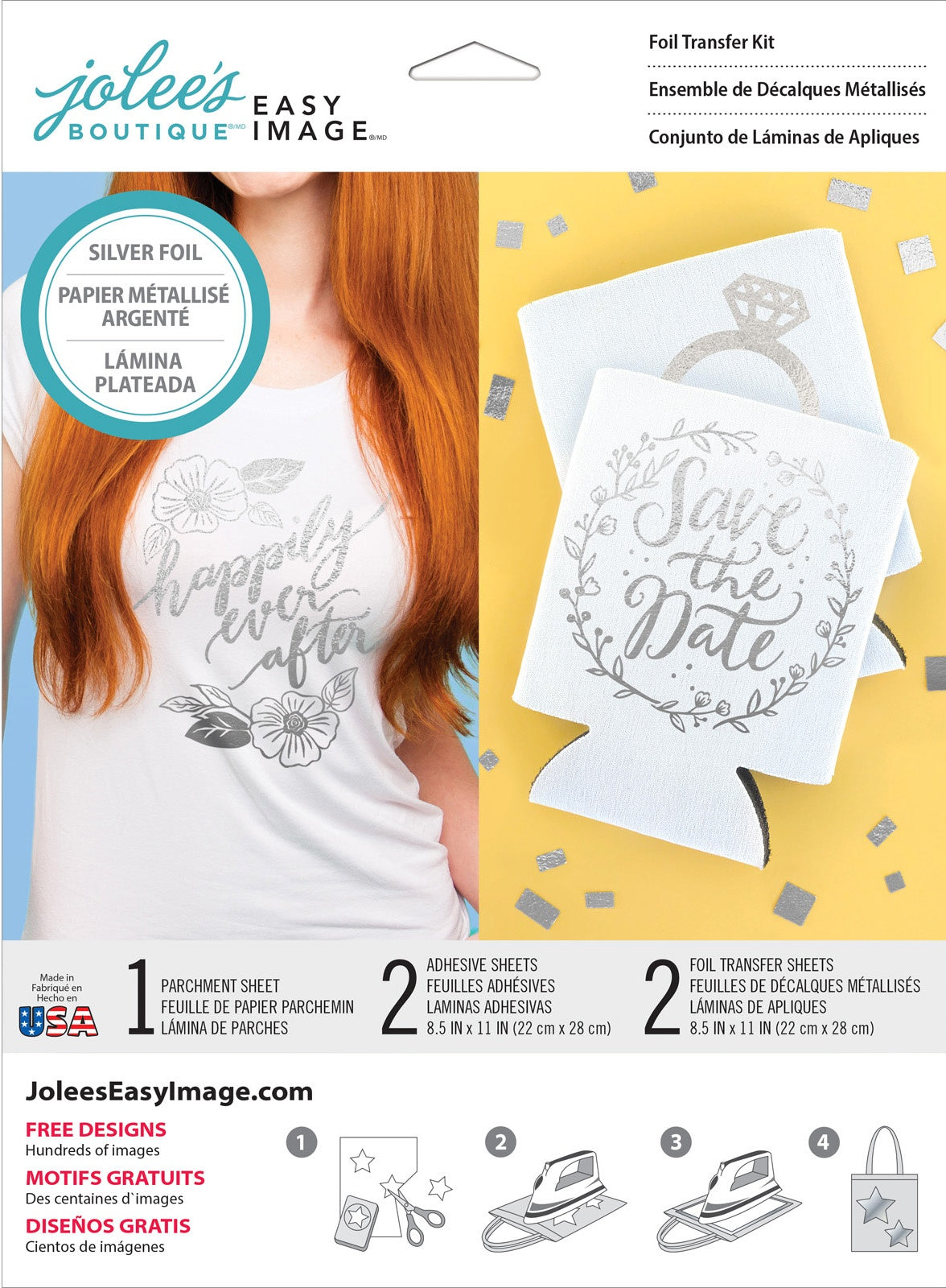Jolee's Boutique Easy Image Foil Transfer Kit 5/Pkg-Silver – American Crafts