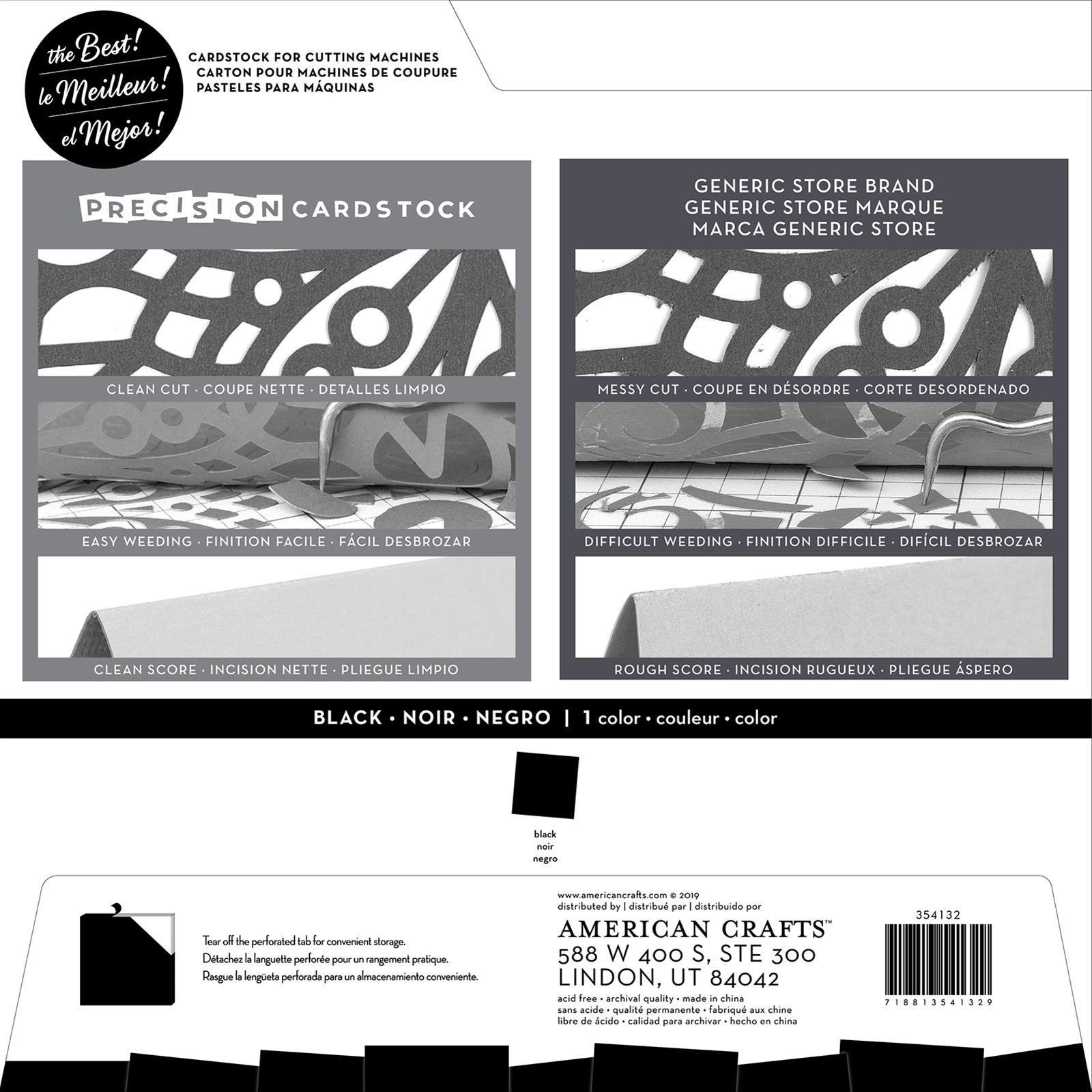 Chipboard Assortment Pack - Black, White and Kraft - 15 pcs - Grafix – The  12x12 Cardstock Shop