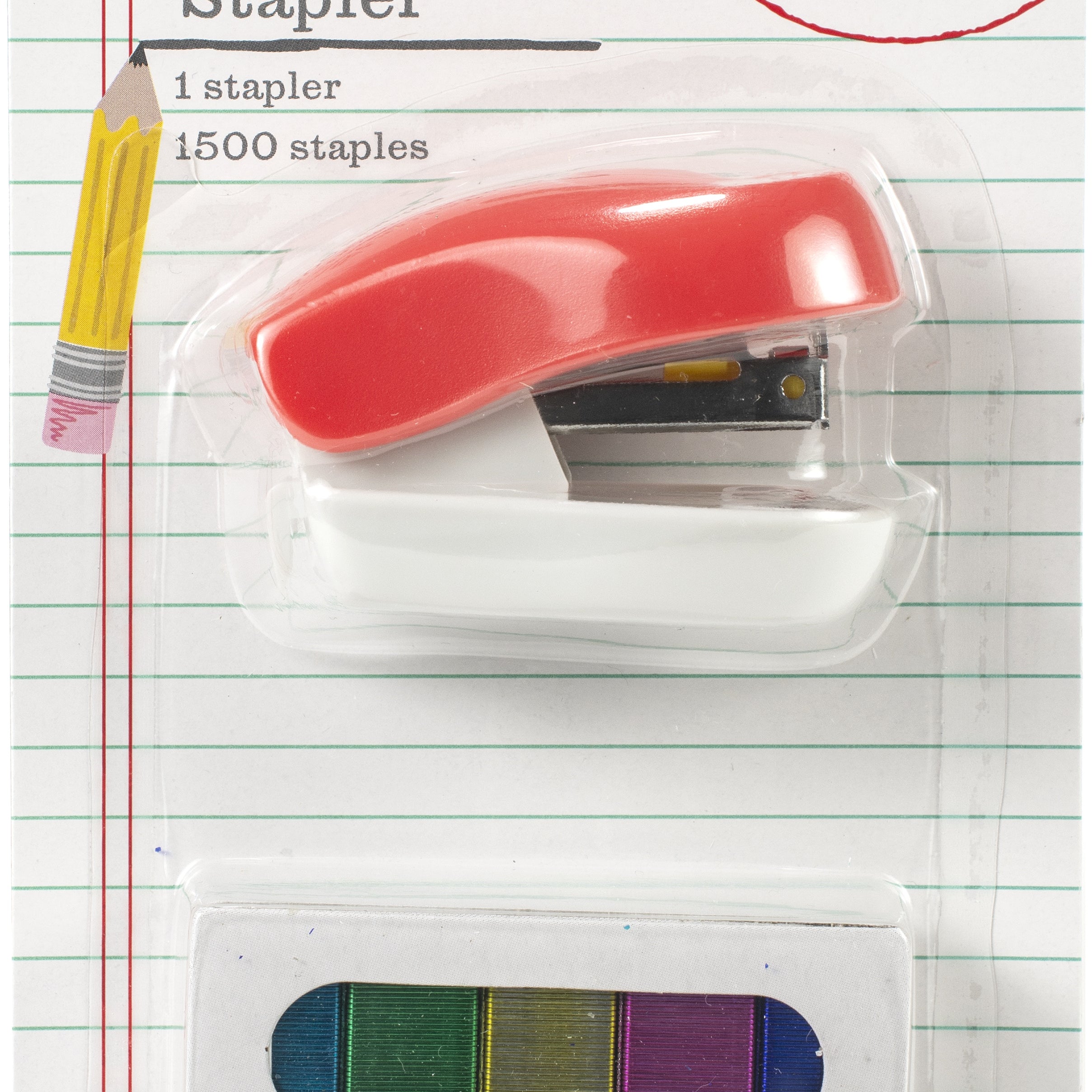 American Crafts Mini Stapler With Multicolored Staples