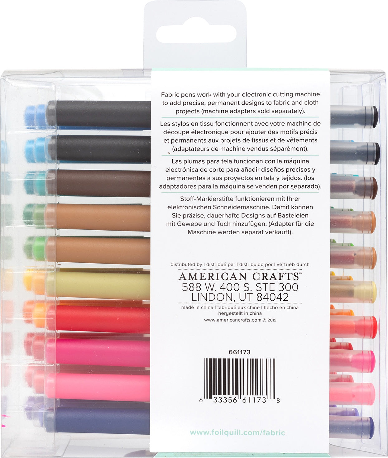 We R Memory Keepers Fabric Quill Permanent Pens 30/Pkg-Assorted Colors –  American Crafts