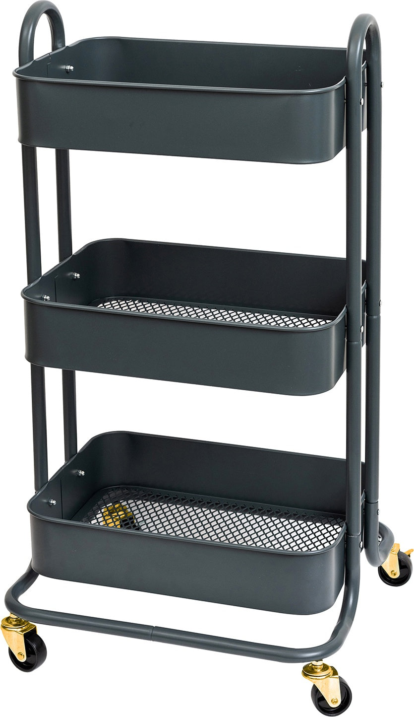 We R A La Cart Storage Cart With Handles-Burnt Ash