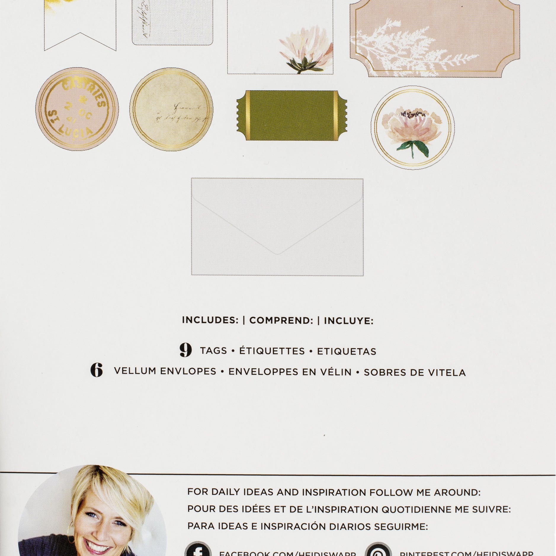 Heidi Swapp Storyline Chapters Tags & Pockets 15/Pkg