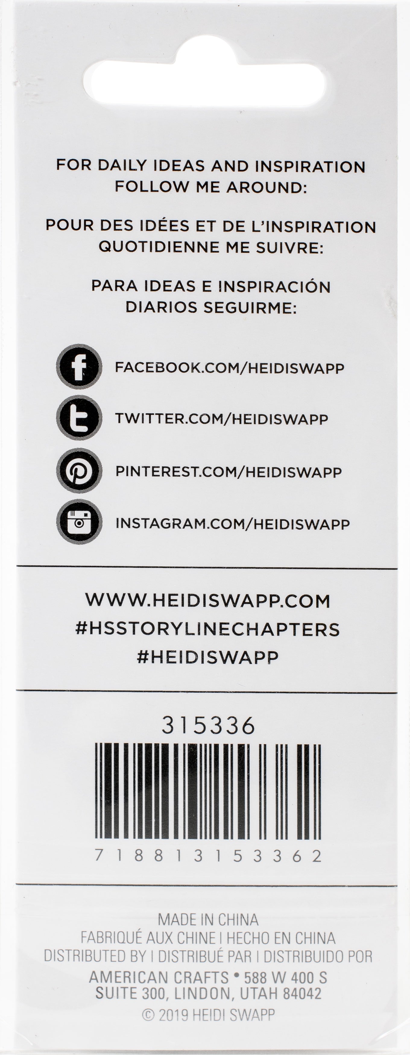 Heidi Swapp Storyline Chapters Tags & Pockets 15/Pkg
