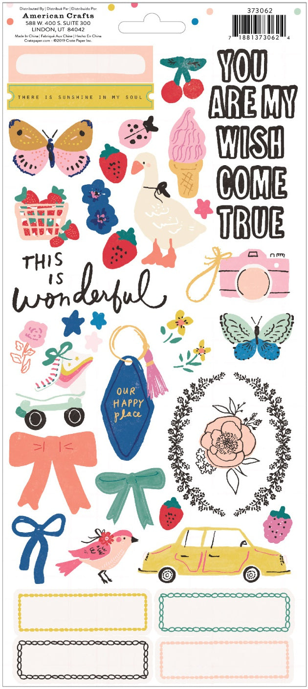 Maggie Holmes Sweet Story Cardstock Stickers 94/Pkg