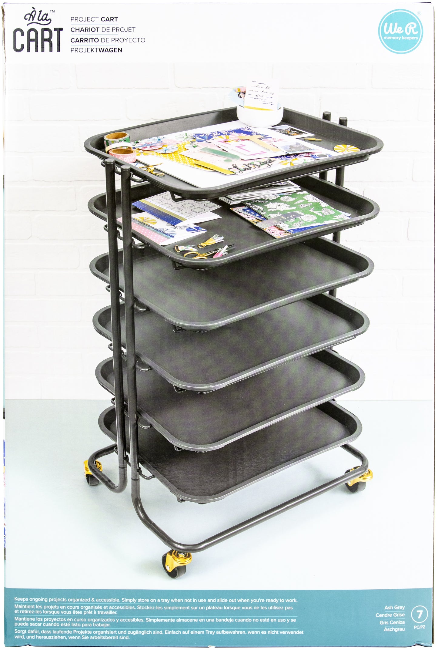 We R Memory Keepers Project Cart With 6 Removable Trays