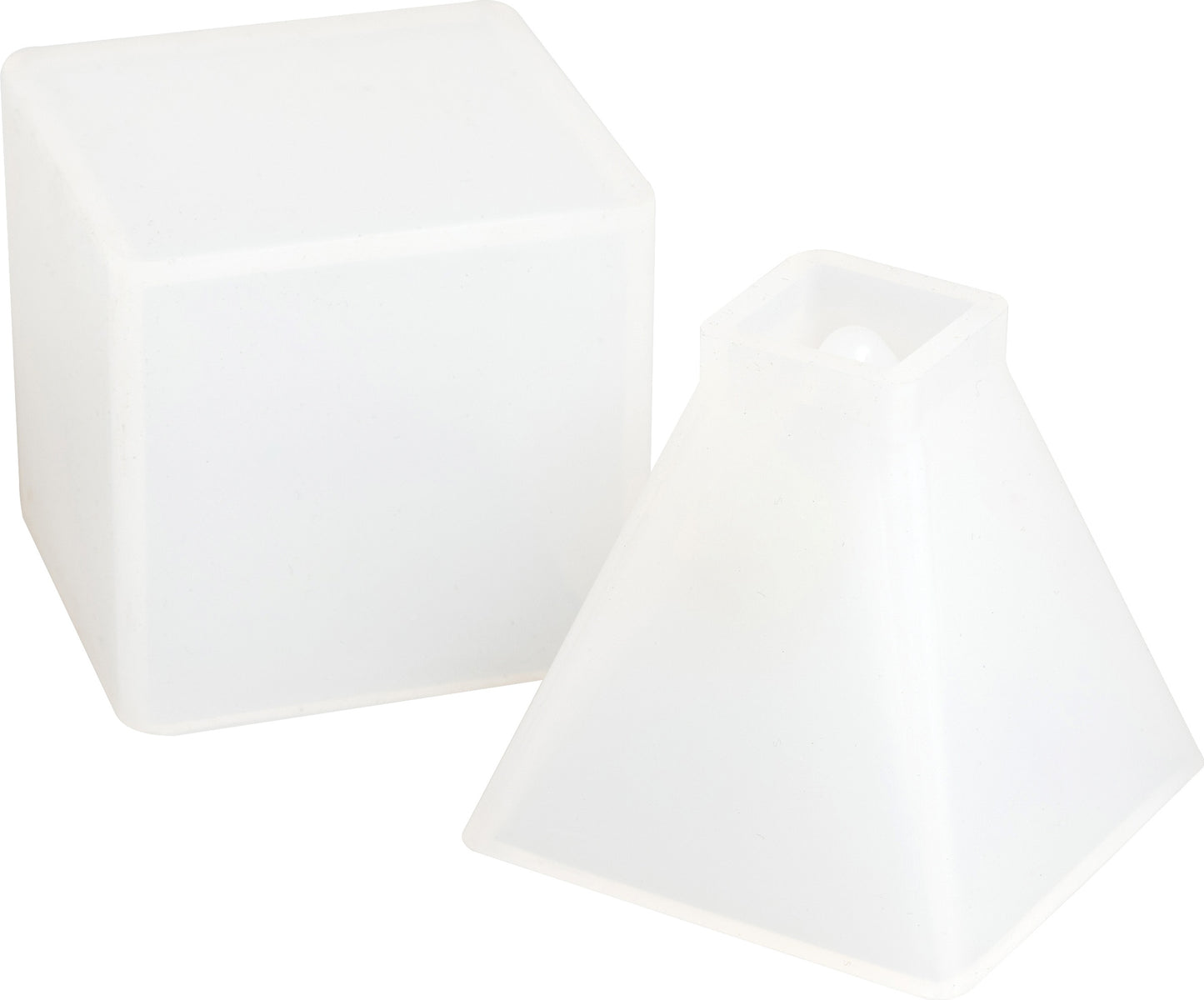 American Crafts Color Pour Resin Mold 2/Pkg-Paper Weight - Cube & Pyramid