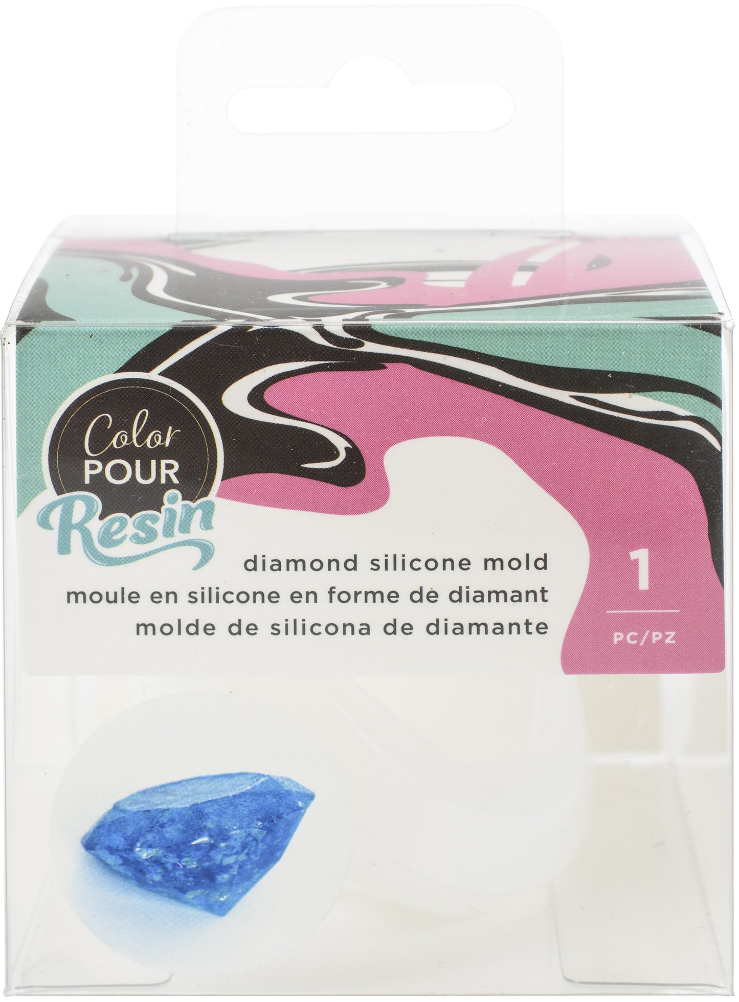 American Crafts Color Pour Resin Mold-Diamond