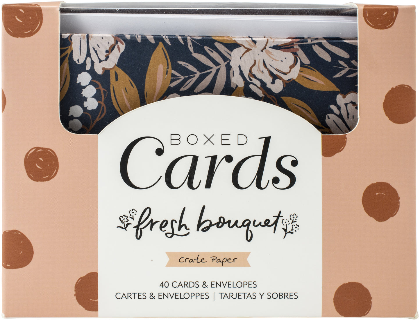 Crate Paper A2 Cards W/Envelopes (4.375"X5.75") 40/Box-Fresh Bouquet