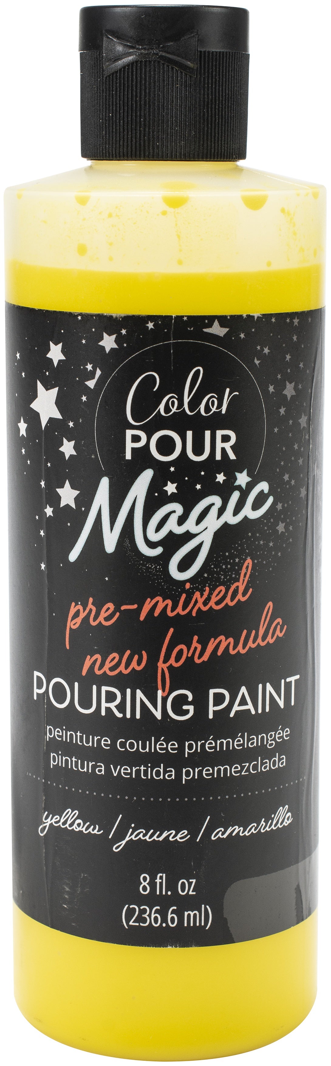 American Crafts Color Pour Magic Pre-Mixed Paint 8oz-Citrine