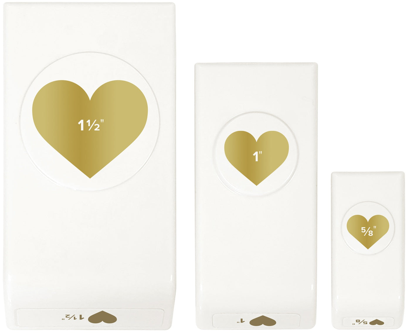 We R Memory Keepers Layering Punches 3/Pkg-Hearts – American Crafts