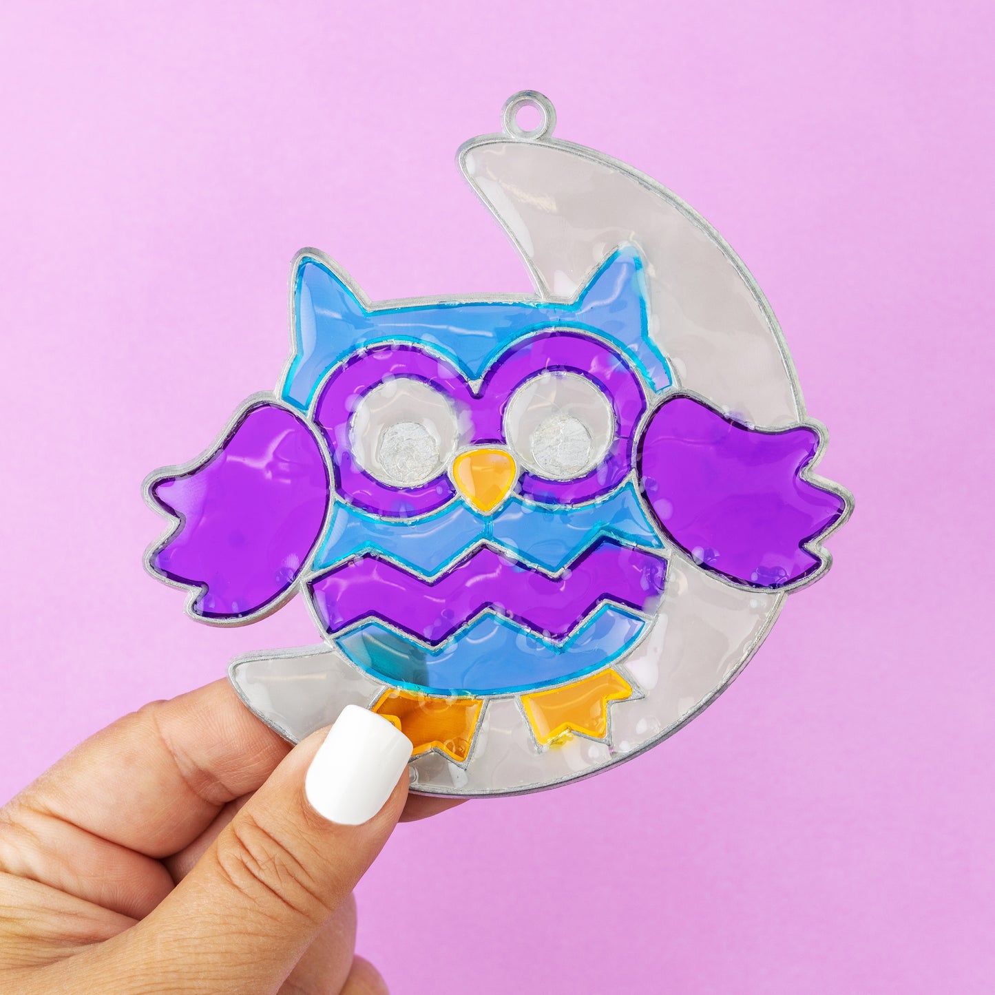 Colorbok Makit & Bakit Suncatcher Kit-Owl