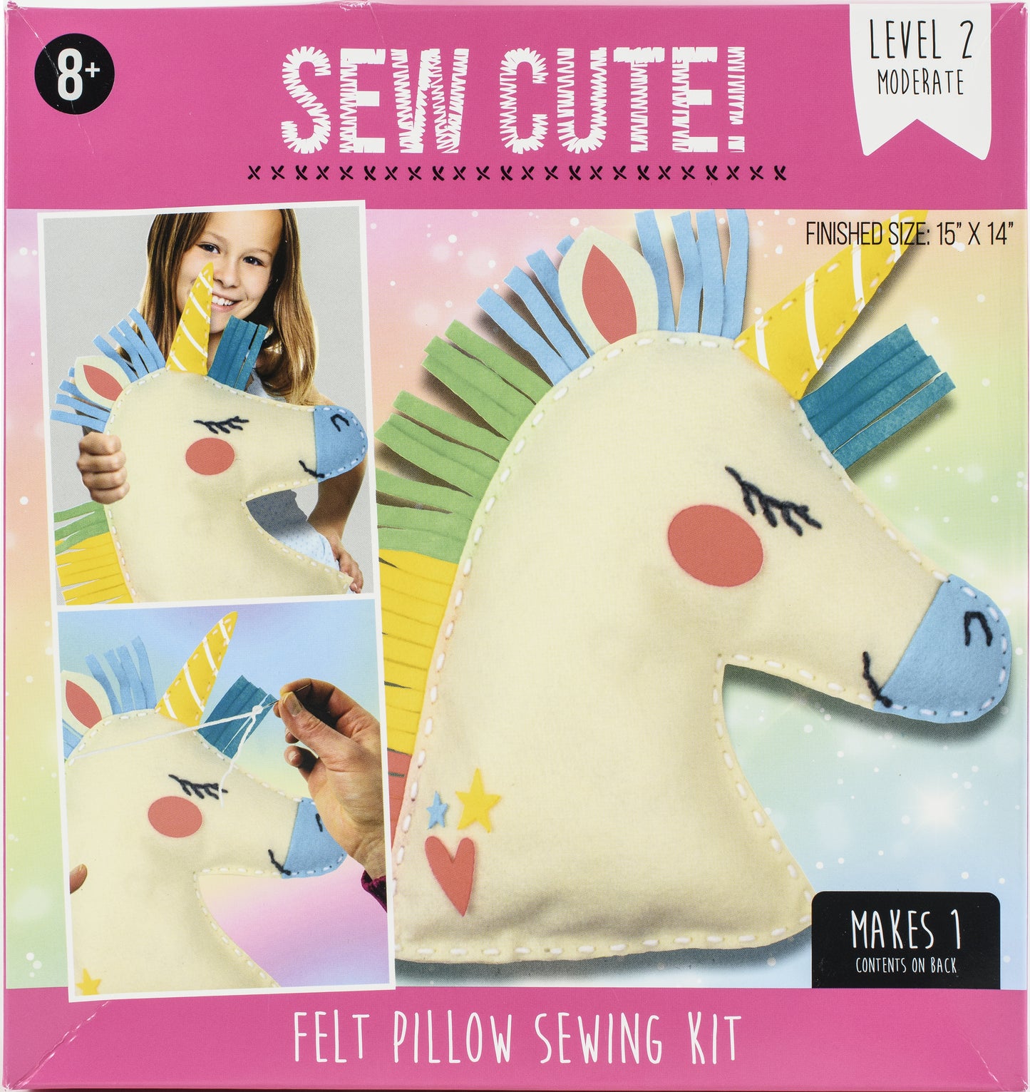 Colorbok Sew Cute! Felt Pillow Kit-Unicorn