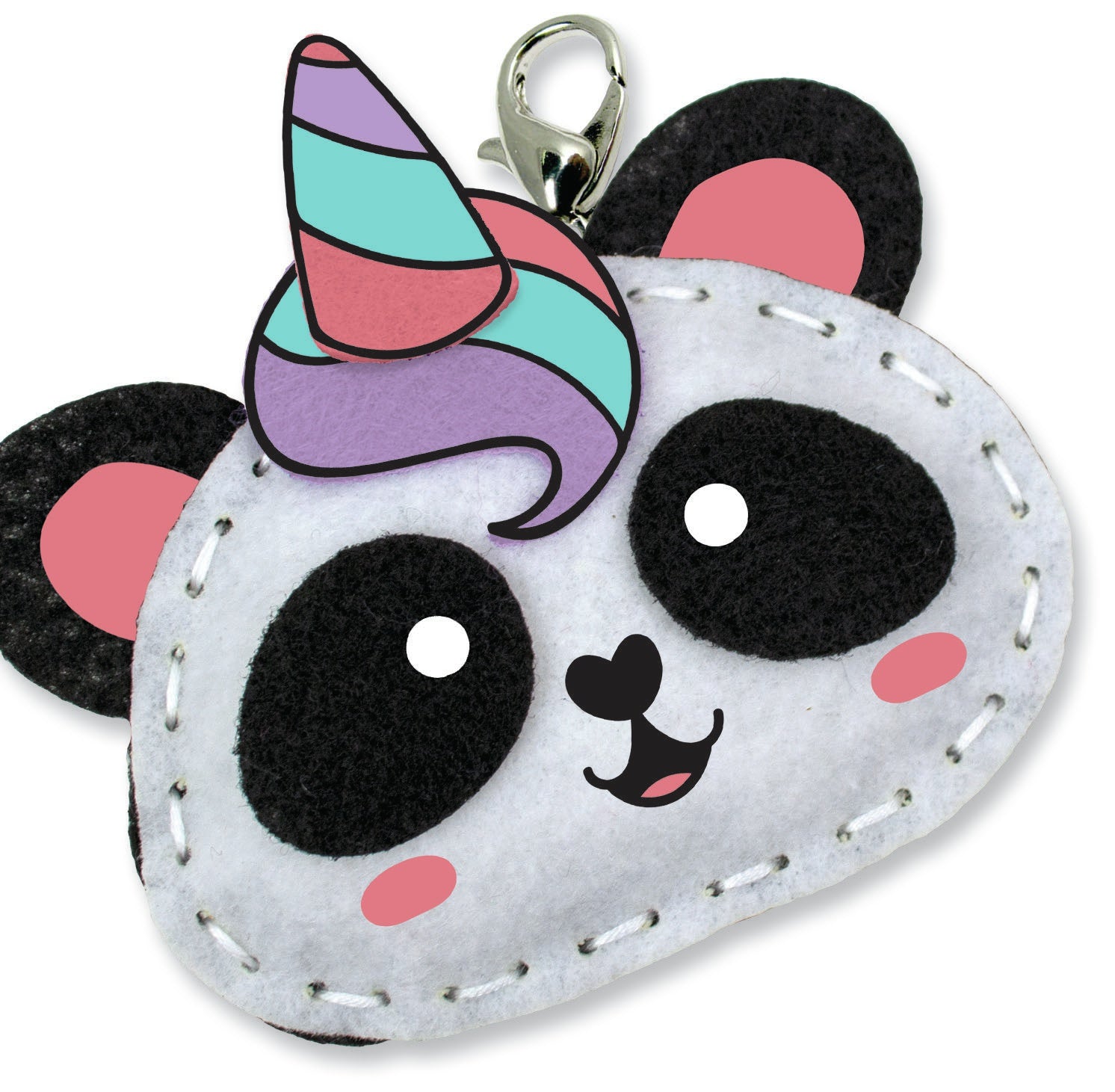 Sew Cute! Felt Pandicorn Backpack Clip Kit