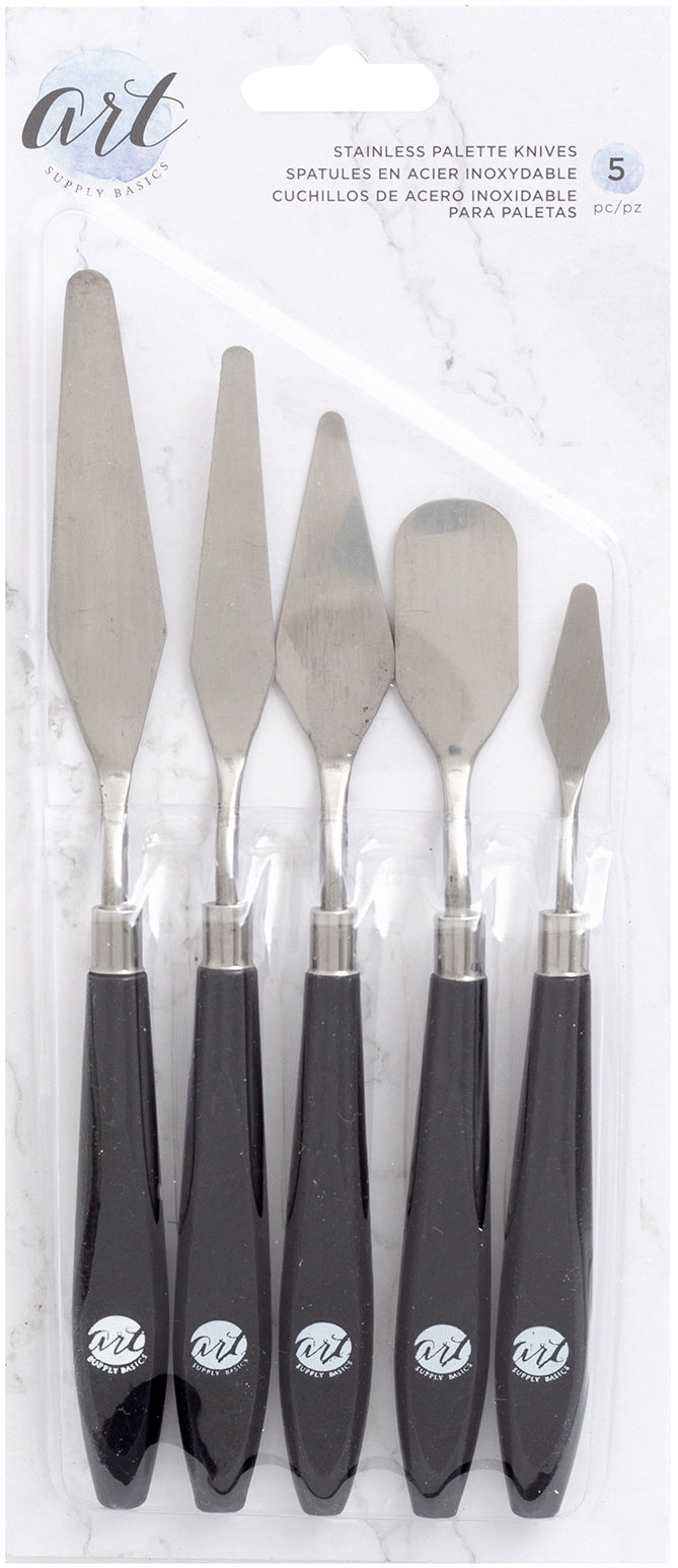 Art Supply Basics Stainless Palette Knife Set -5/Pkg
