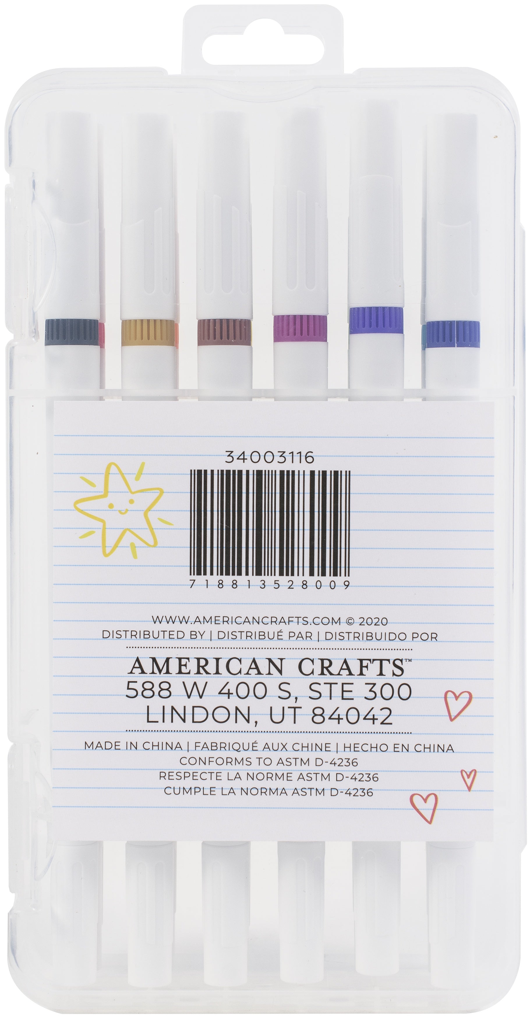 American Crafts Dual Tip Doodlers 12/Pkg