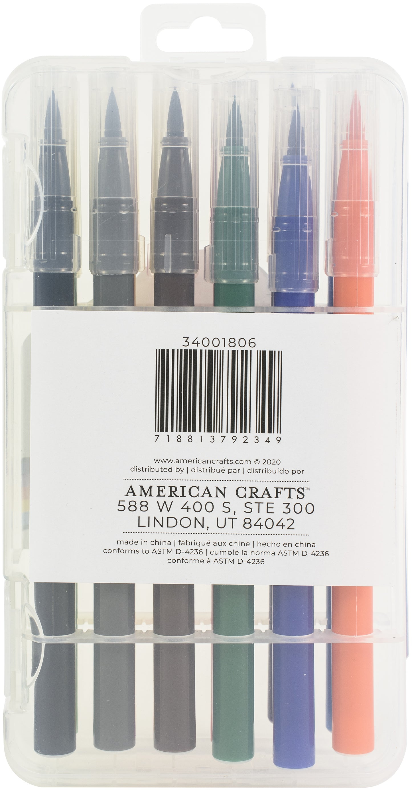 American Crafts Brush Pens 12/Pkg-Cloud
