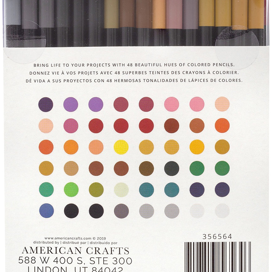 American Crafts Colored Pencil Set 48/Pkg