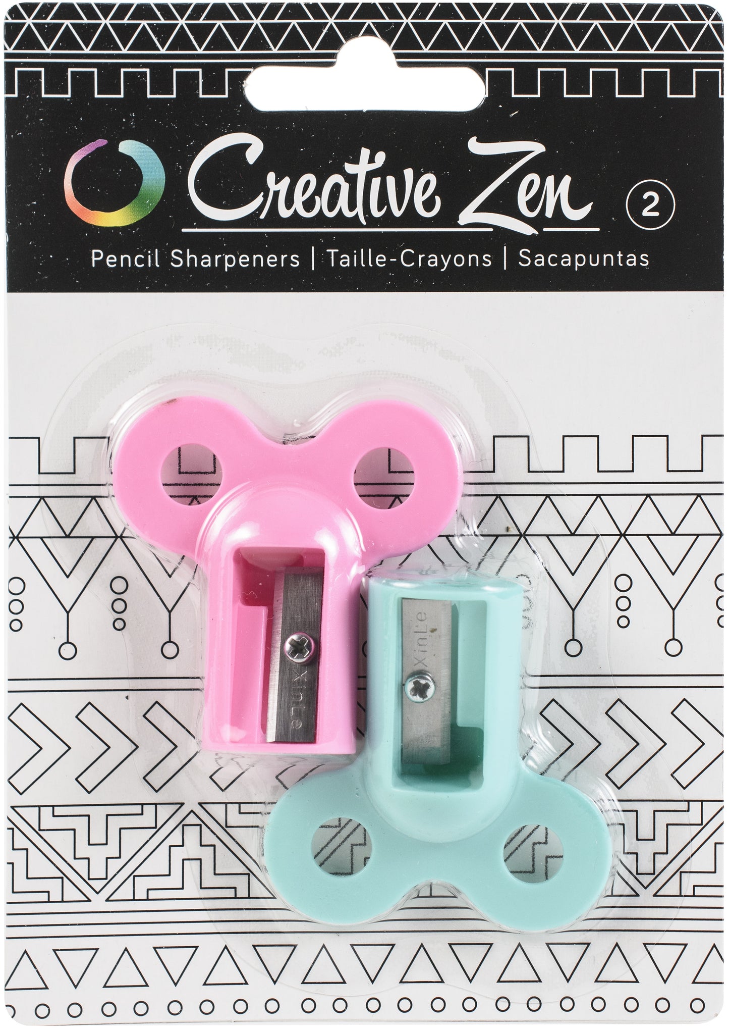 American Crafts Creative Zen Pencil Sharpener 2/Pkg-Mouse Ears