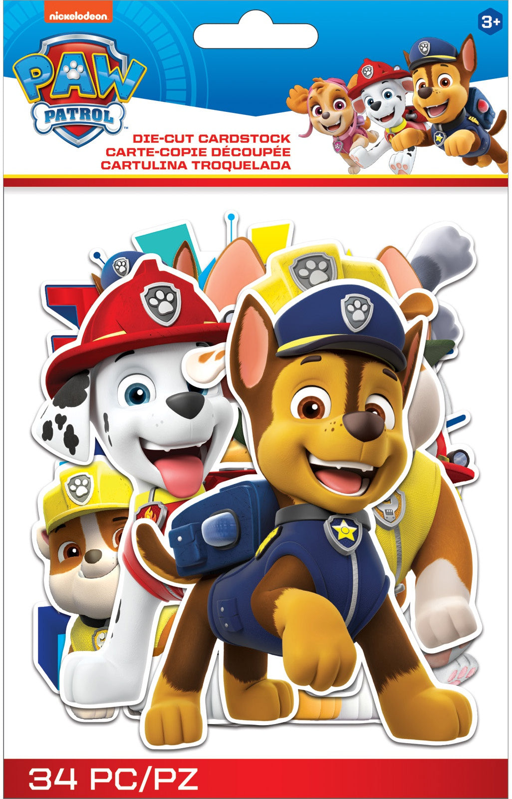 EK Disney Nickelodeon Cardstock Die-Cuts 34/Pkg-Paw Patrol Icons