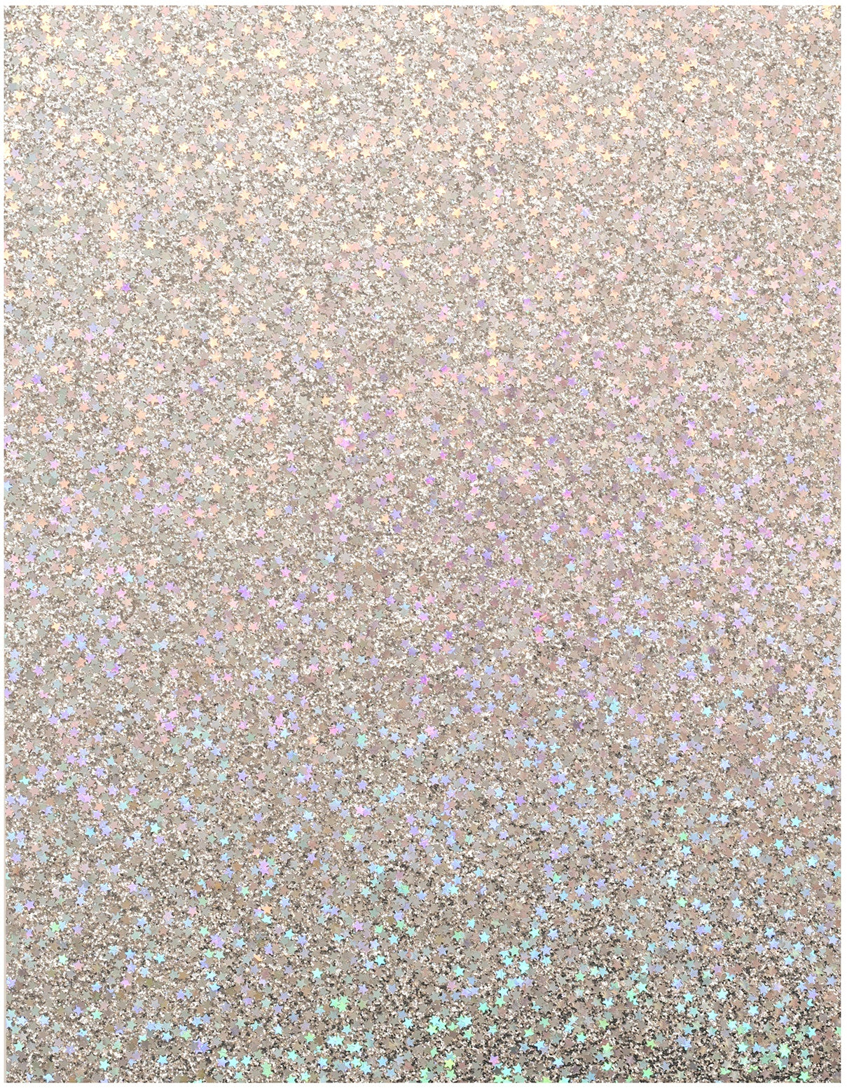 American Crafts Chunky Glitter Specialty Paper 8.5"X11"-Stars