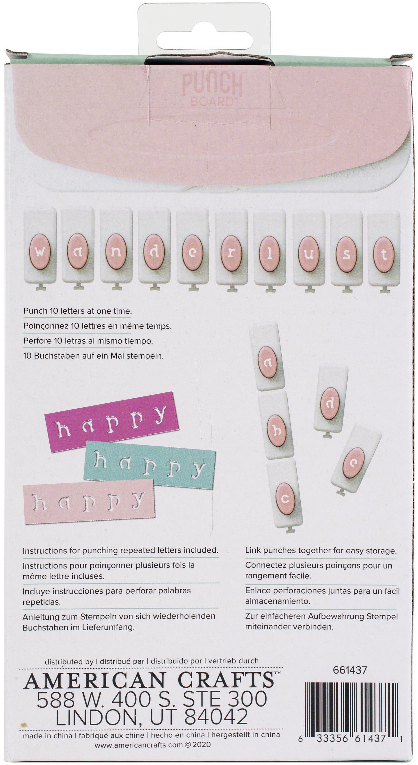 We R Memory Keepers Word Punch BoardLowercase American Crafts