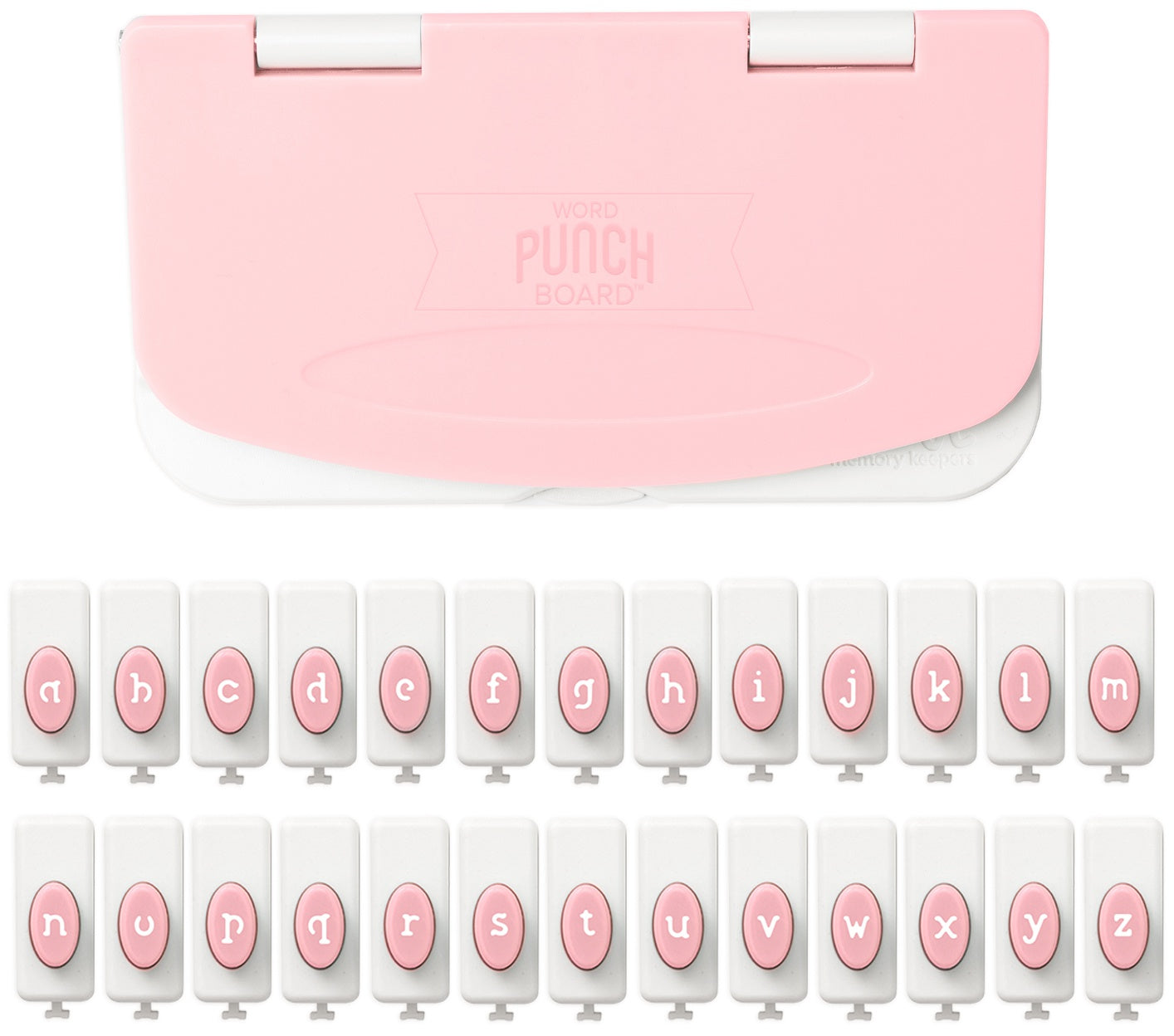 We R Memory Keepers Word Punch Board-Lowercase – American Crafts