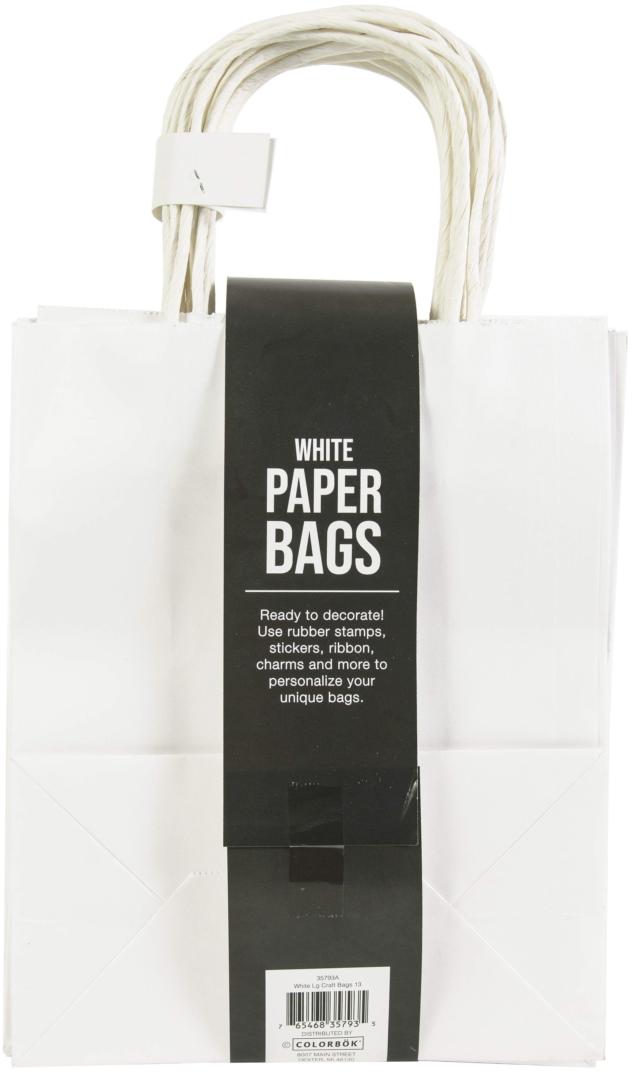 White Kraft Paper Bags (8”x11”x3.8”)Pack of 10 - Bagsease