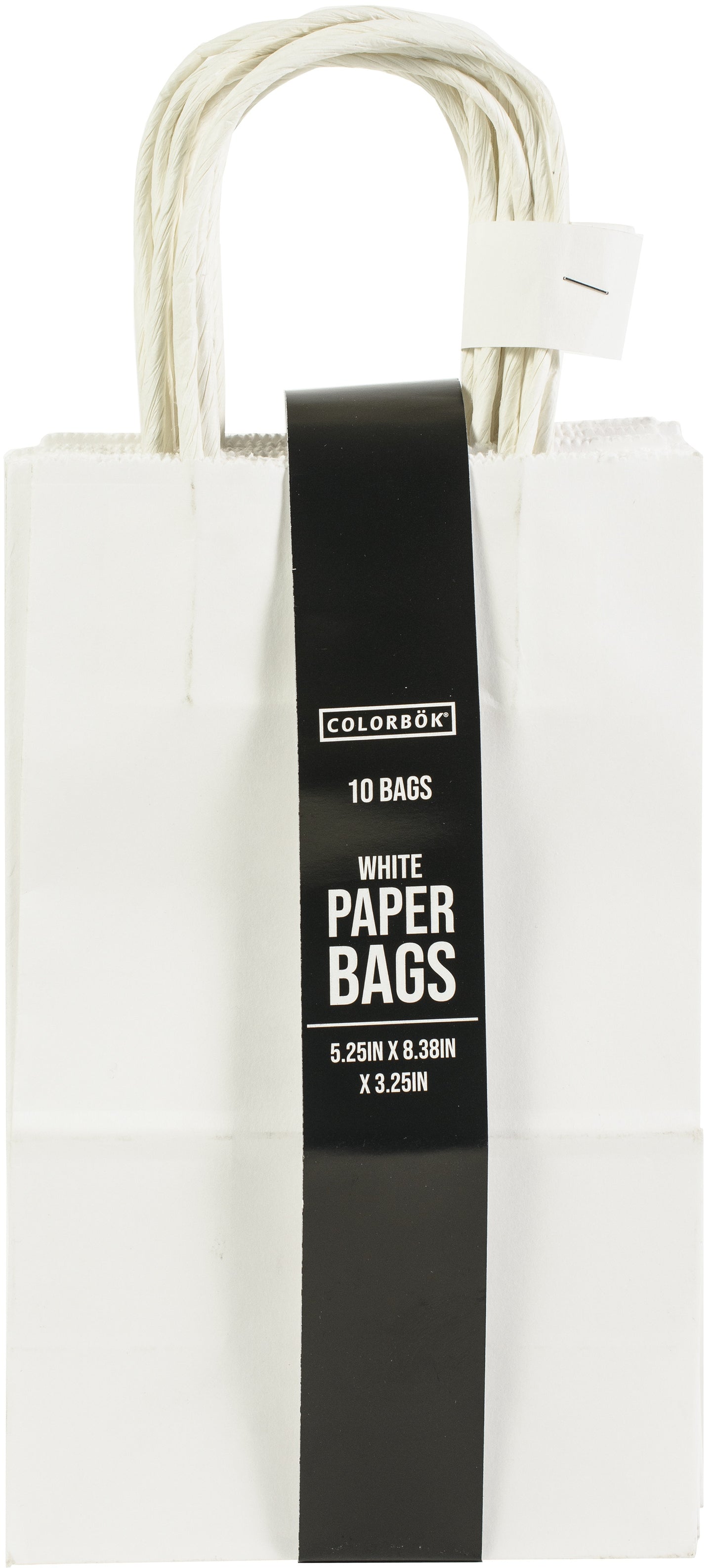 Colorbok Small Paper Gift Bags 5.25"X8.38" 10/Pkg-White