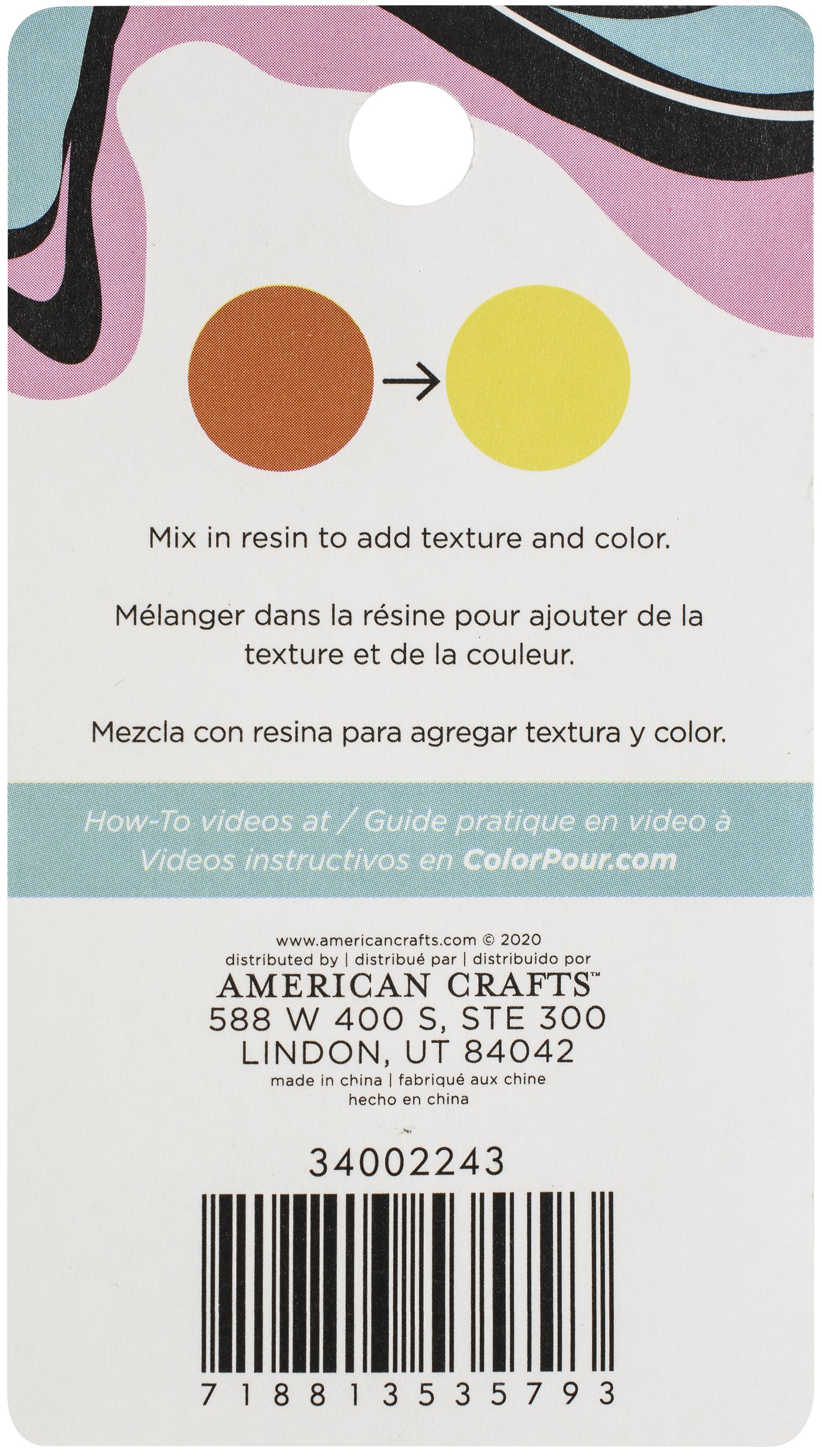 American Crafts Color Pour Thermal Powder 12oz-Orange To Yellow