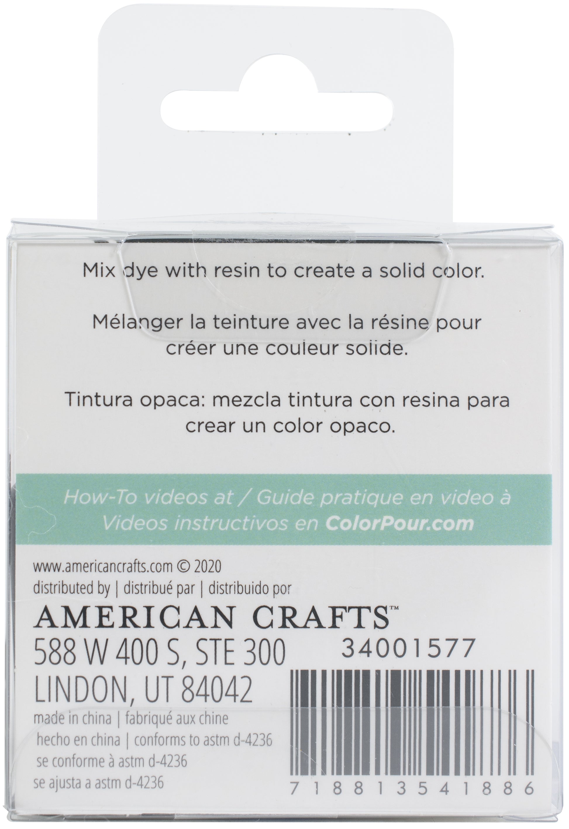 Opaque - White Color Pour Resin Dyes .3oz - American Crafts