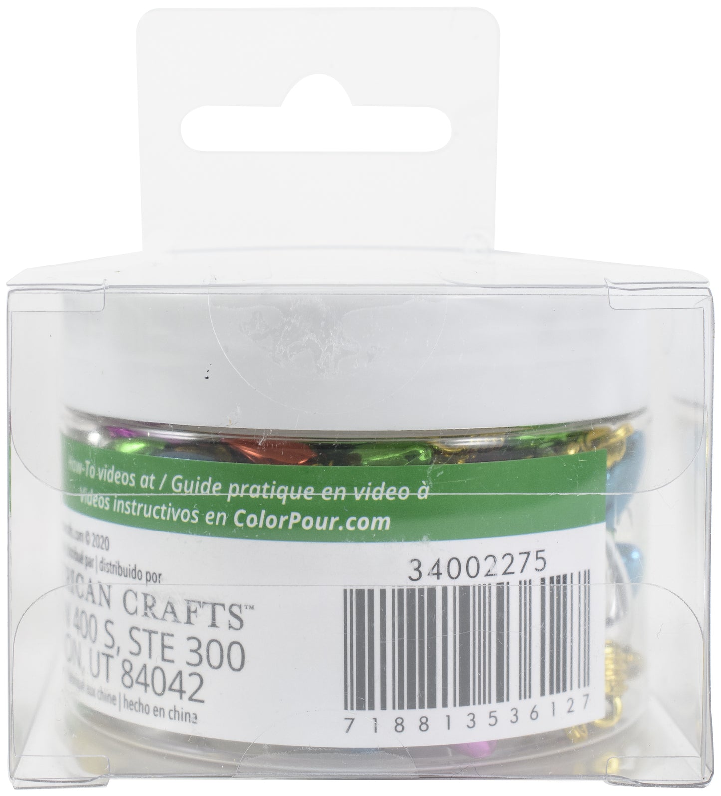 American Crafts Color Pour Mix-Ins 2.4oz-Holiday Mini Lights
