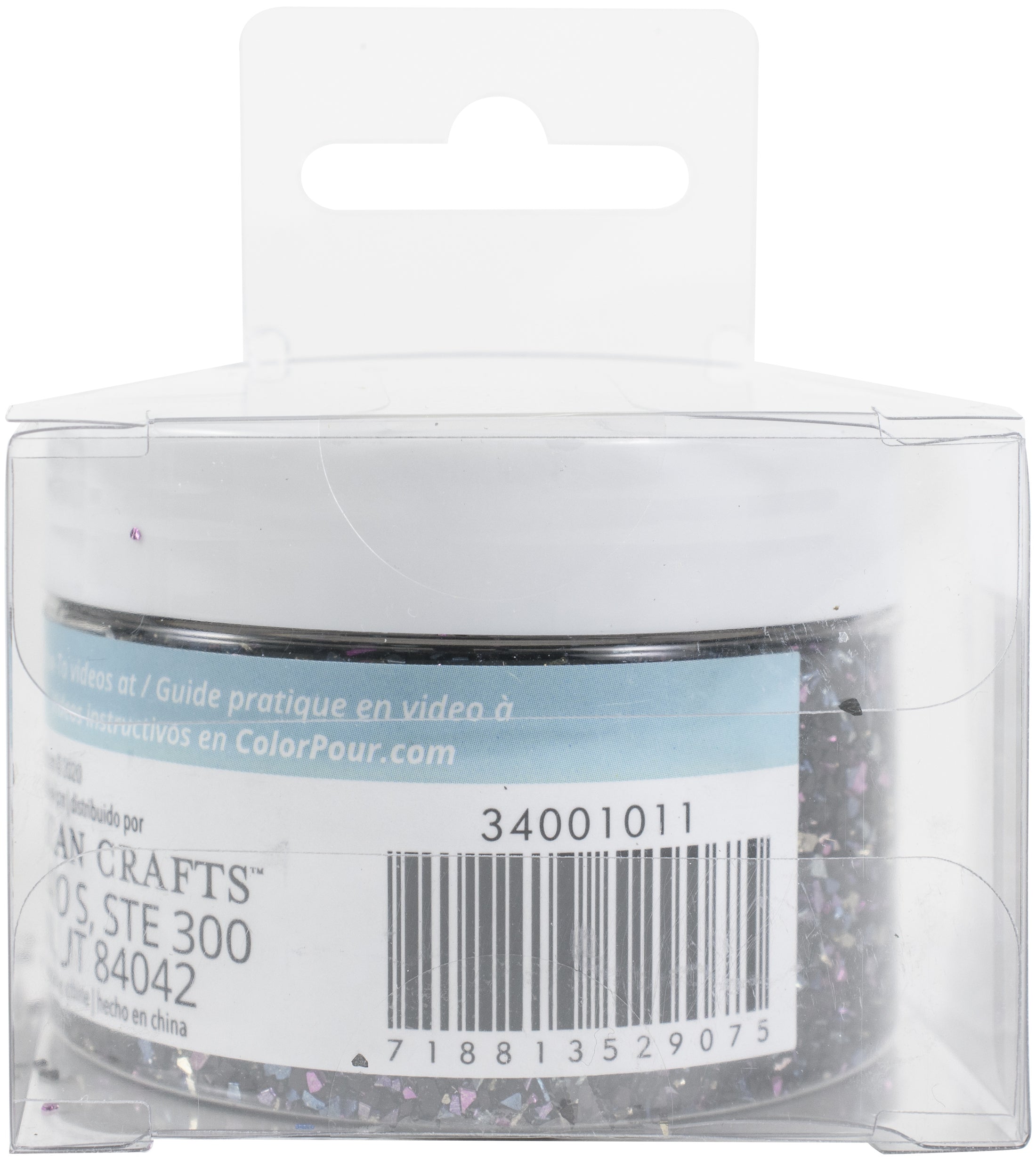 American Crafts Color Pour Mix-Ins 4.9oz-Crushed Glass - Ocean