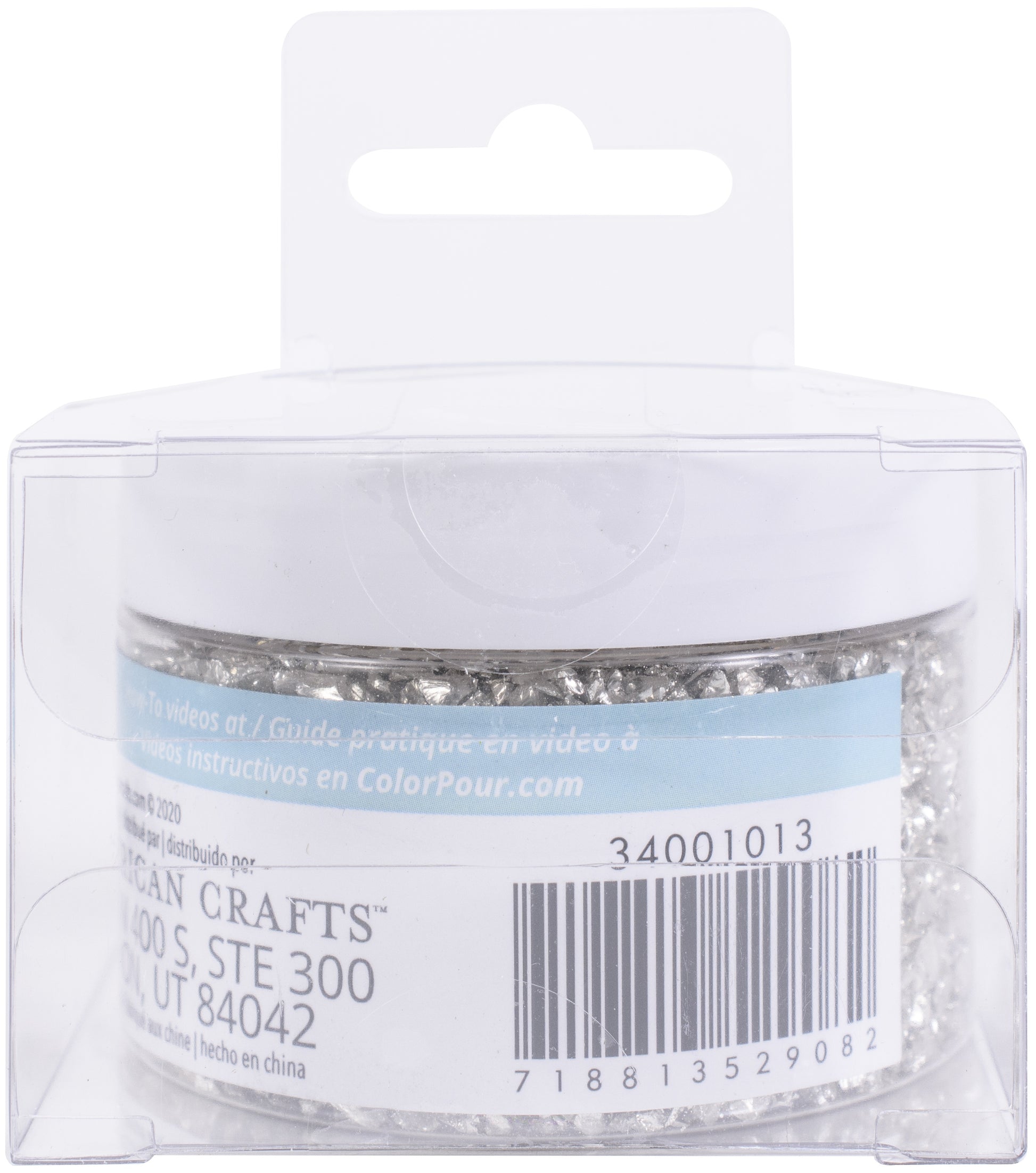 American Crafts Color Pour Mix-Ins 4.9oz-Crushed Glass - Clear
