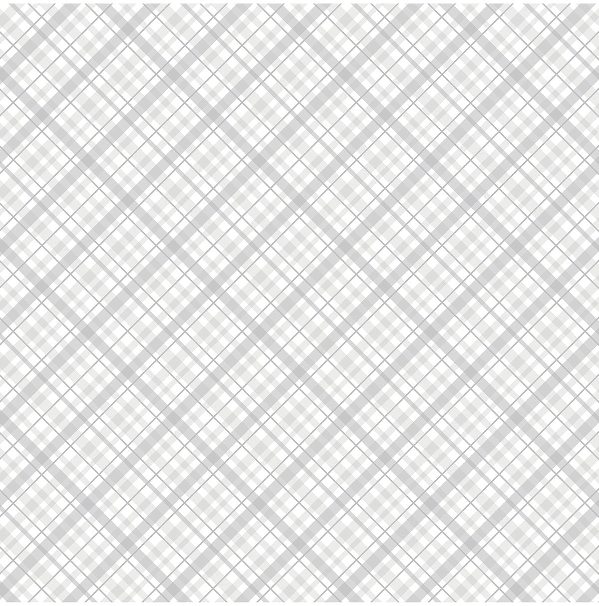 Core'dinations Core Basics Patterned Cardstock 12"X12"-White Plaid