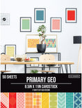 Load image into Gallery viewer, Colorbok Double Sided Cardstock 8.5"X11" 50/Pkg-Primary Geometric
