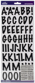 Load image into Gallery viewer, Sticko Alphabet Stickers 101/Pkg-Marker - Black
